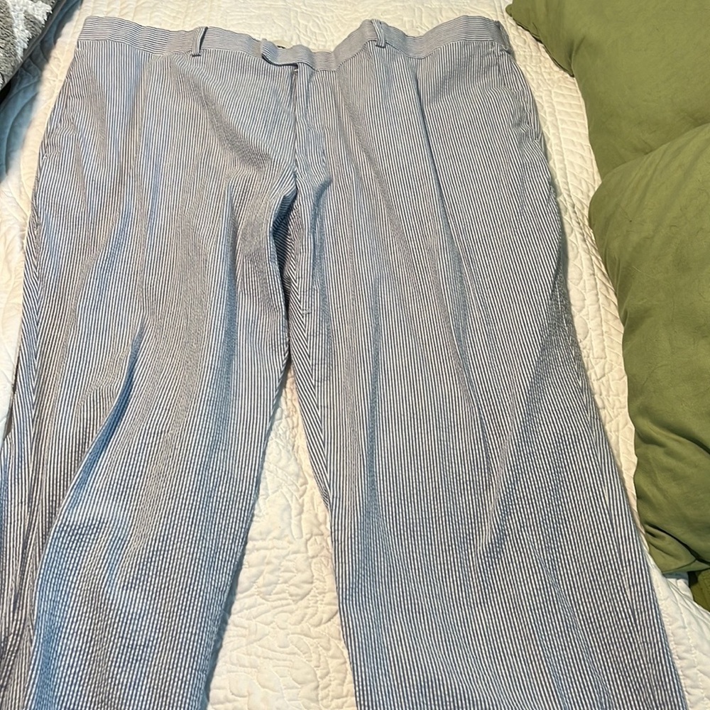 Greg Norman Seersucker pants.